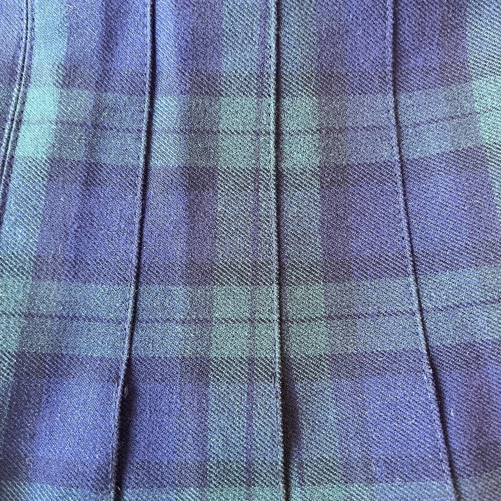 *FIRM PRICE* QMack Wrap Pleated Tartan Blackwatch Mini Skirt - Picture 11 of 11